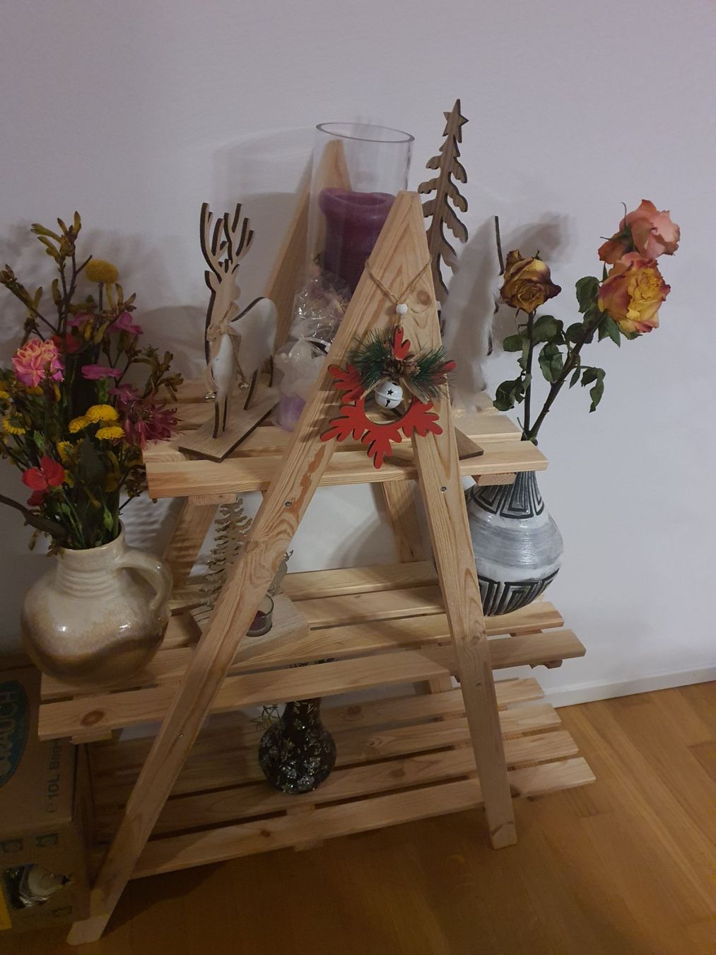 Scaffali: Dekoregal / Blumentreppe holz neu – Nuovo e nell'imballaggio originale da Dietikon venduto da war_wdt5 2