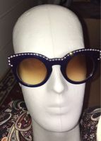 Sandro Damen Sonnenbrille/Swarovski/Dunkelblau