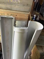 Dachrinnen-Set aus Kunststoff, 1 Meter