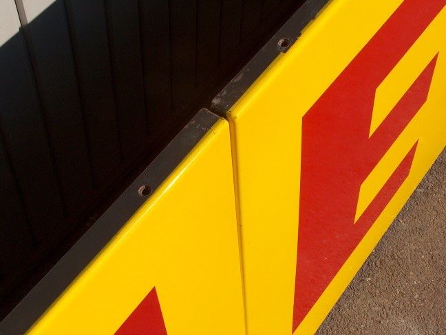 Shell Insegne: SHELL Emailschild gross! - 315x82cm – Usato da Sutz venduto da Cash900 3
