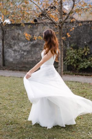 Traumhaftes Brautkleid / Hochzeitskleid, A-Linie, Gr. 34/36