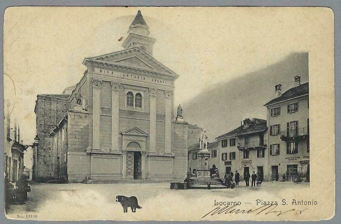 Cartoline postali: LOCARNO, PIAZZA S. ANTONIO, ANIMATA – Usato da Pura venduto da ulisse1957