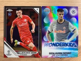 Soccer Benjamin Sesko RC & Wonderkids Topps Chrome 🔥
