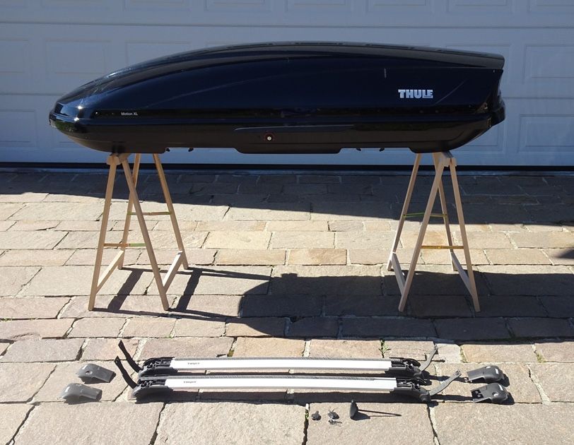 Thule Dachboxen: Thule Dachbox Motion XL, mit Dachträger Wingbar Edge – Gebraucht aus Waldstatt von Cocodrillo