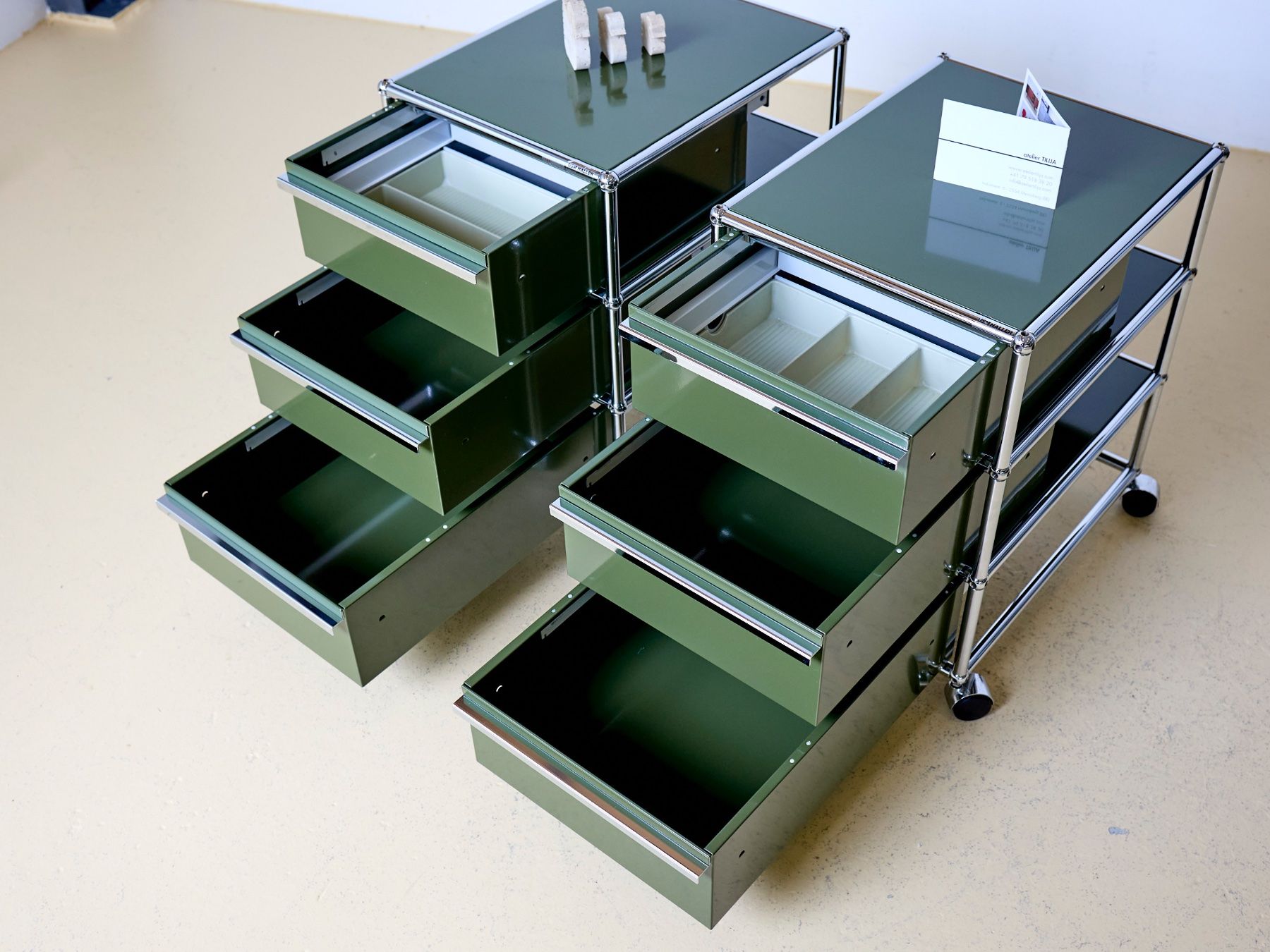 USM Korpus: USM Rollkorpus in Olivgrün – Gebraucht aus Meinisberg von atelier_TILIJA 2