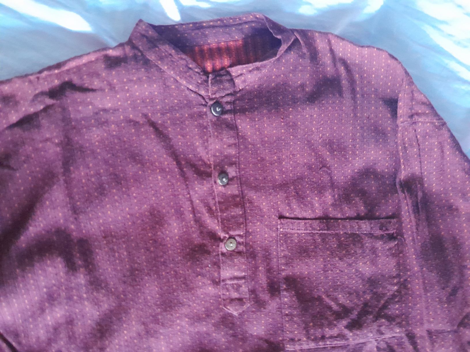 Chemises: chemise bordeau à poids taille L – D'occasion à Genève par ang_fd8z 1