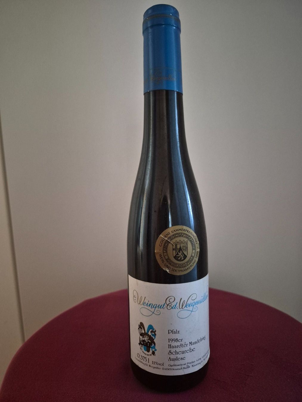 Vino: Weingut Ed Weegmüller  1998er Scheurebe Auslese – Nuovo (secondo la descrizione) da Egg b. Zürich venduto da orwell1984