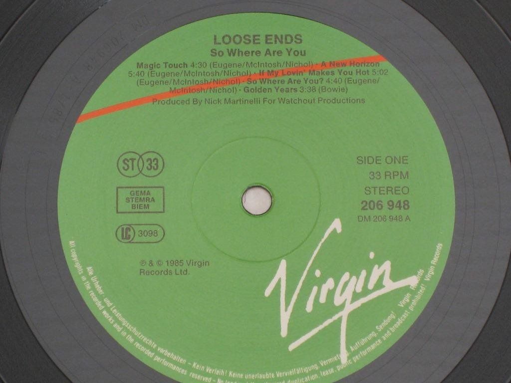 Dischi in vinile: LP - LOOSE END - SO WHERE ARE YOU? – Usato da Steckborn venduto da Quo7 1