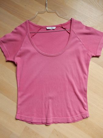 T-Shirt rosa pink Baumwolle Rundhalsausschnitt von energy