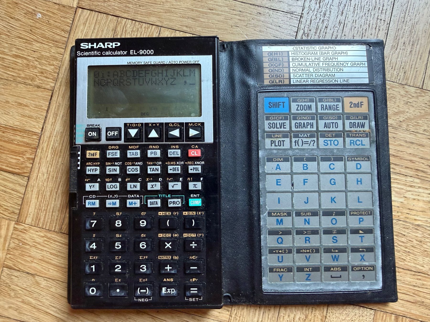 Sharp Taschenrechner: Sharp Scientific Calculator EL-9000 aus 1987 – Gebraucht aus Adliswil von synchrot