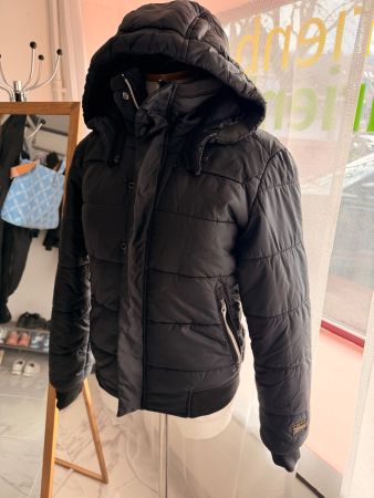 G-Star Winter Jacke Schwarz mit Kapuze, Top Zustand, Gr. M