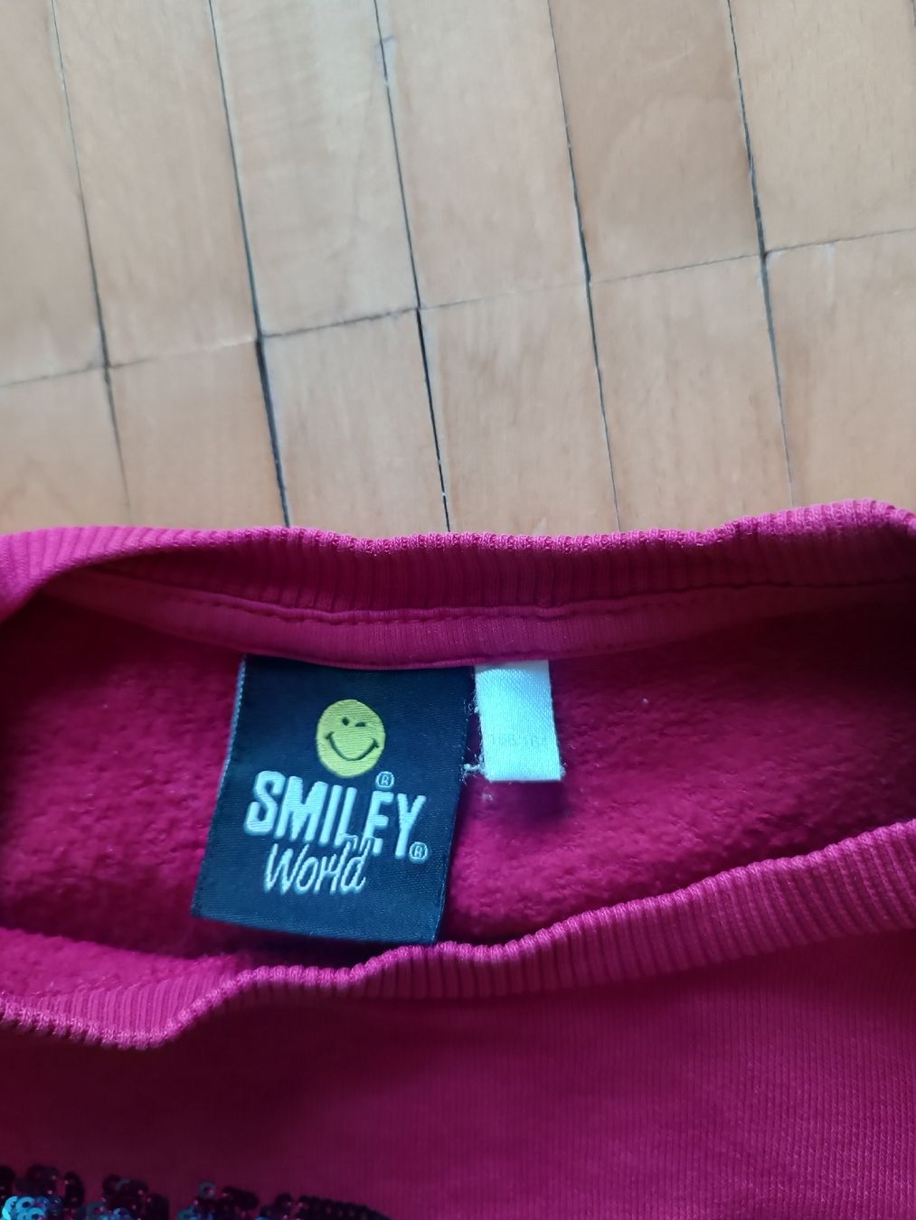 Maglioni & Felpe: Smiley World Glitzer-Pulli Gr.158/164 rot – Usato da Basel venduto da mon_7m8h 1