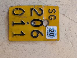 mofa Nummernschild SG zu verkaufen
