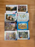 Lot de 9 puzzles (Ravensburger, Schmidt, Clementoni)