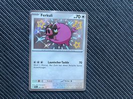 Pokemon Ferkuli Shiny Paldean Fates near Mint