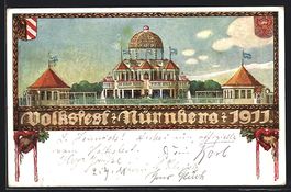 Nürnberg, Volksfest mit Versammlungshal