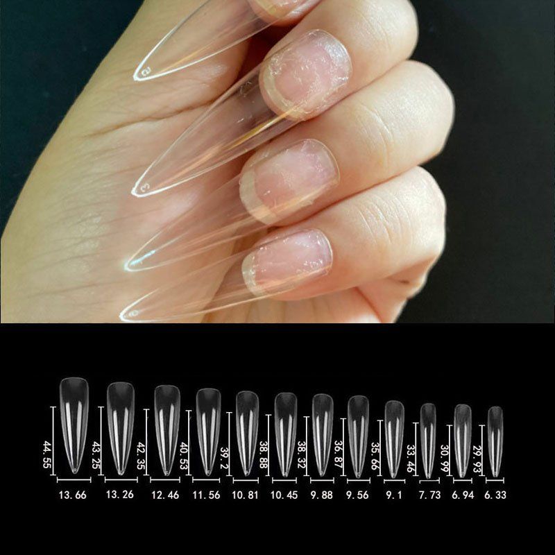 Unghie finte: Nail Tips Stiletto Large Fullcover Press-On – Nuovo e nell'imballaggio originale da Riffenmatt venduto da Nail_Art_Outlet 1