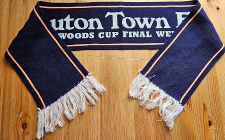 Luton Town vintage Schal Wembley 1988 Fussball Fan England