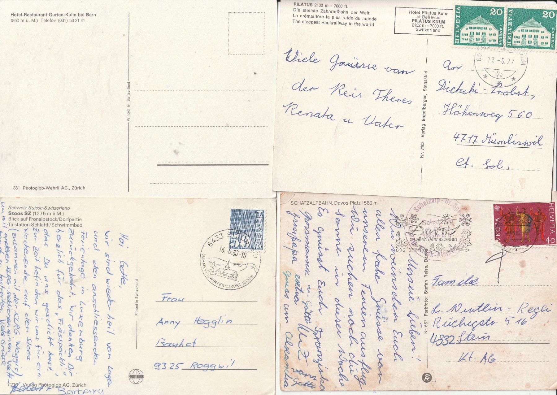 Cartes postales: 20 Karten Bahnen - Seilbahnen – D'occasion à Lumbrein par made02 5