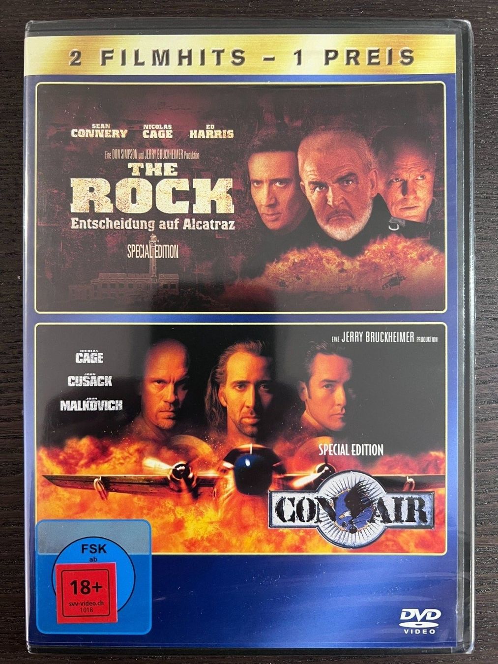 Tutti i DVDs: The Rock & Con Air – Nuovo e nell'imballaggio originale da Zürich venduto da FilmFreunde