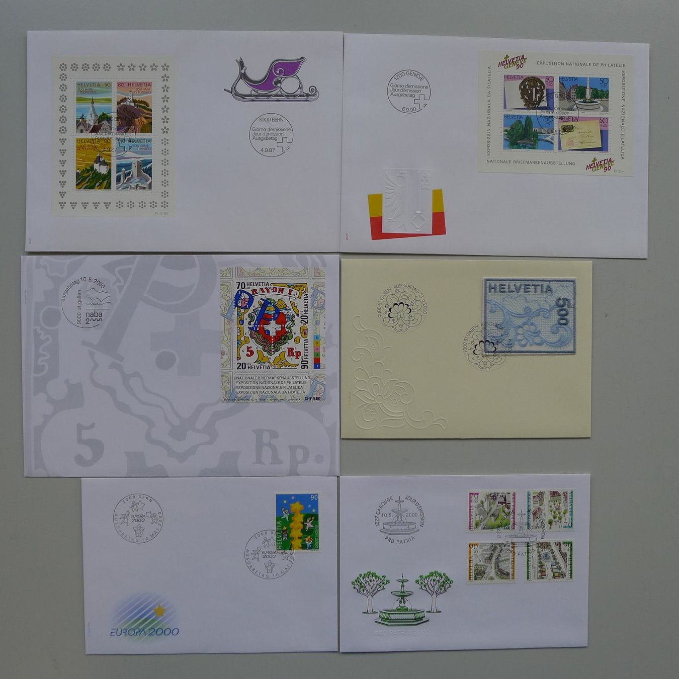 Tutti i francobolli: 2000-2004, FDC Sammlung, total 103 Stück, neuwertig! – Usato da Sursee venduto da Luzernerraute 1