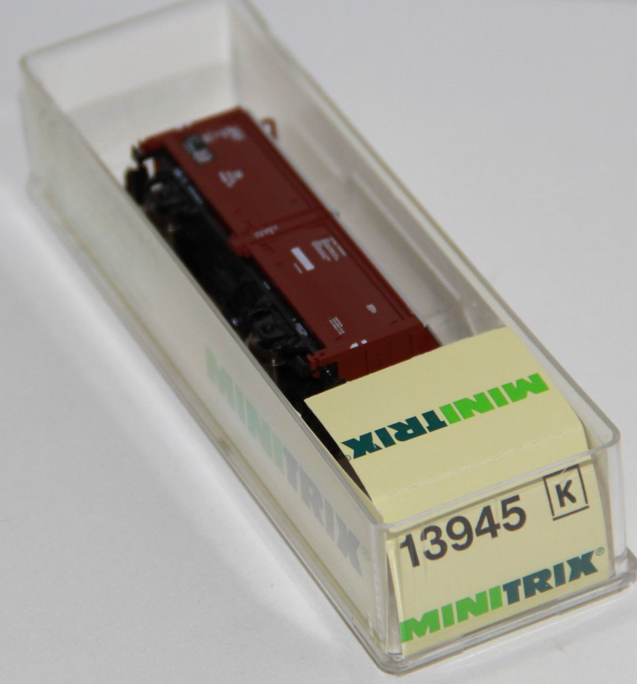 Trix Modellini di ferrovie: Minitrix 13945 - Spur N - Hubschiebedachwagen DB – Nuovo (secondo la descrizione) da Giebenach venduto da eurosportler 1