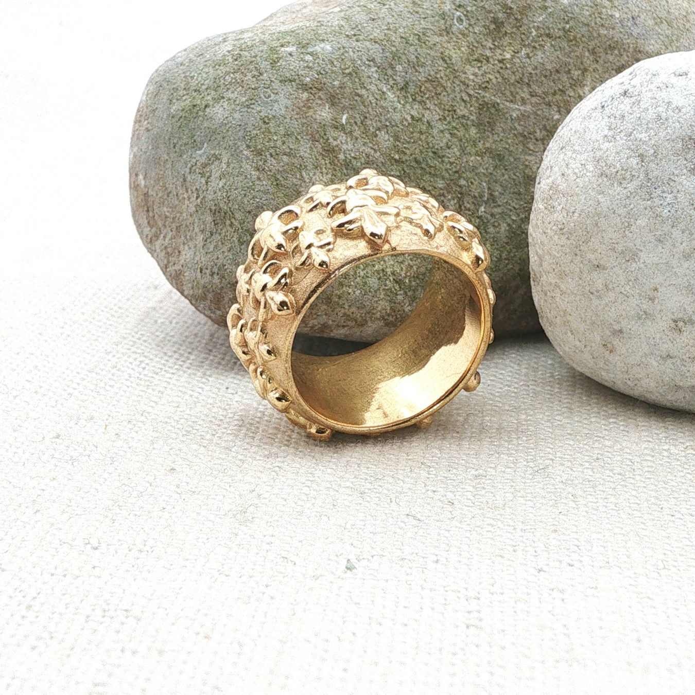 Olga Ribler Anelli: Statement Silber Ring 925 gelbvergoldet Grösse 55 – Nuovo (secondo la descrizione) da Luzern venduto da Schmuckoutlet 4