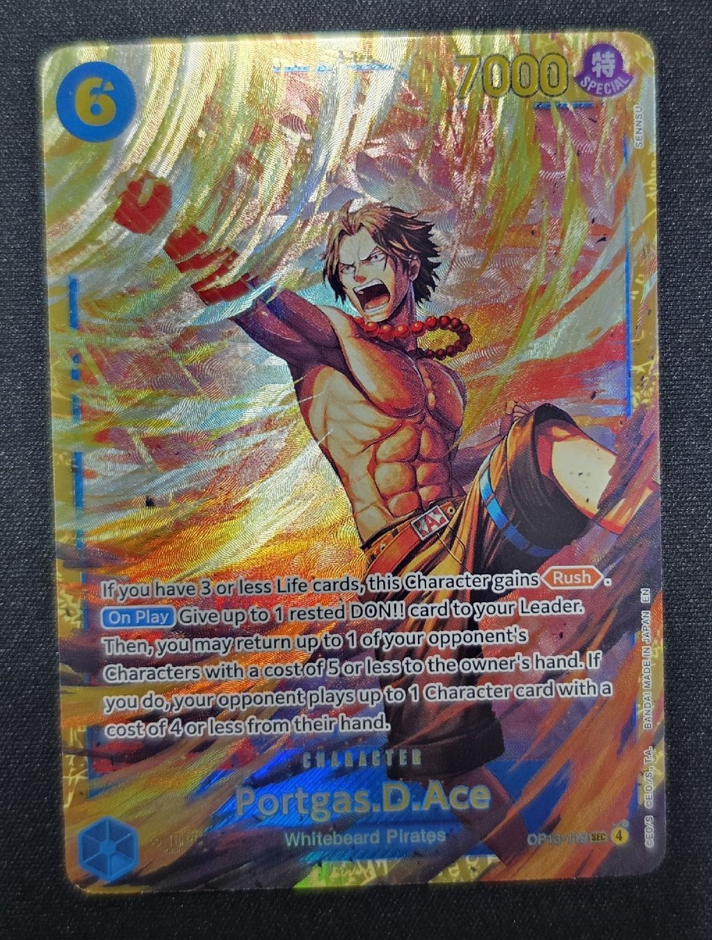 Bandai Carte collezionabili: ONE PIECE - PORTGAS.D.ACE OP13-119 – Nuovo (secondo la descrizione) da Melano venduto da emm_m2jq