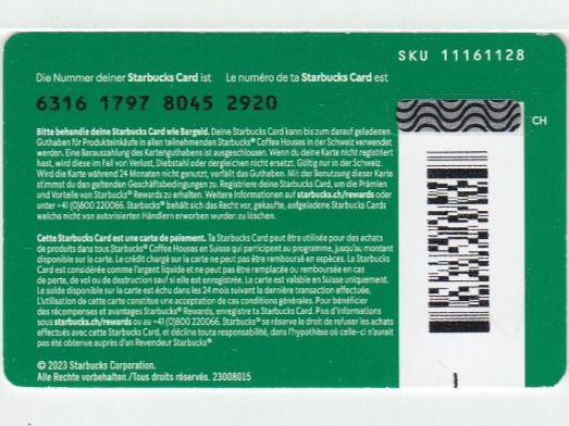 Cartes: Carte cadeau Starbucks / avec " I " – D'occasion à Thônex par TIFANY02 1