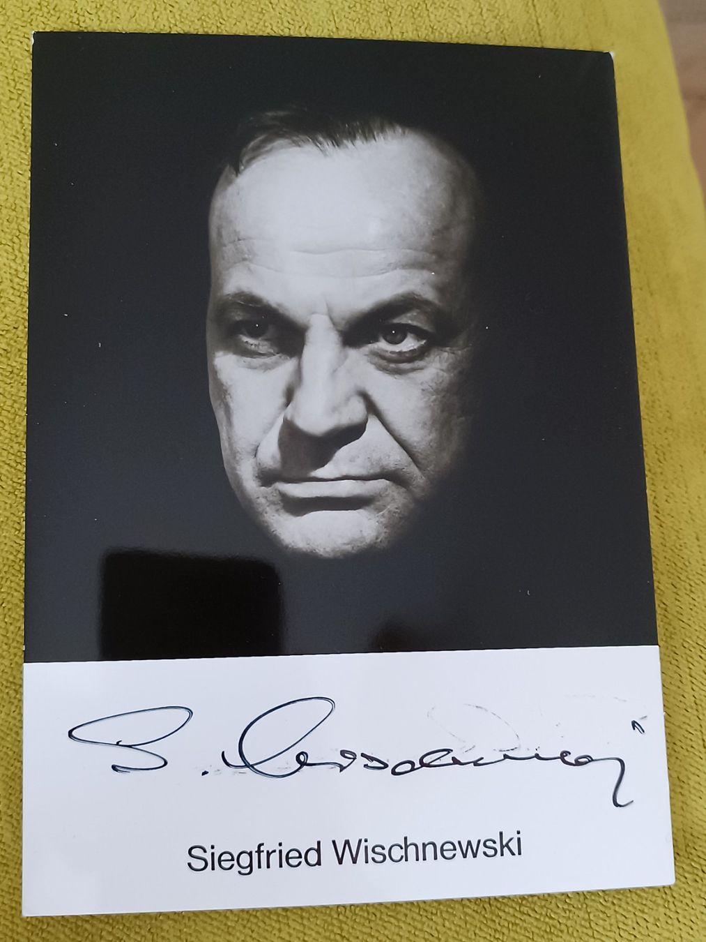 Autografi: Siegfried Wischnewski - handsigniert - verstorben – Usato da Menziken venduto da Artographs