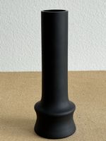 Schöne schwarze Vintage Design Glasvase Vase Glas