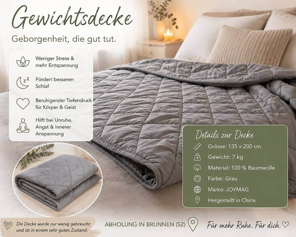 Couvertures: Gewichtsdecke – D'occasion à Brunnen par evelynexx