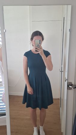 H&M Dress, short sleeve teal, size S