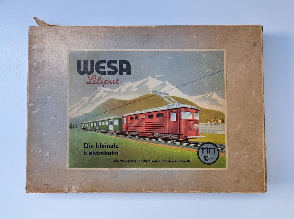 WESA Liliput 13m Baukasten SBB Lokomotive Personenwagen etc (Gebraucht ...