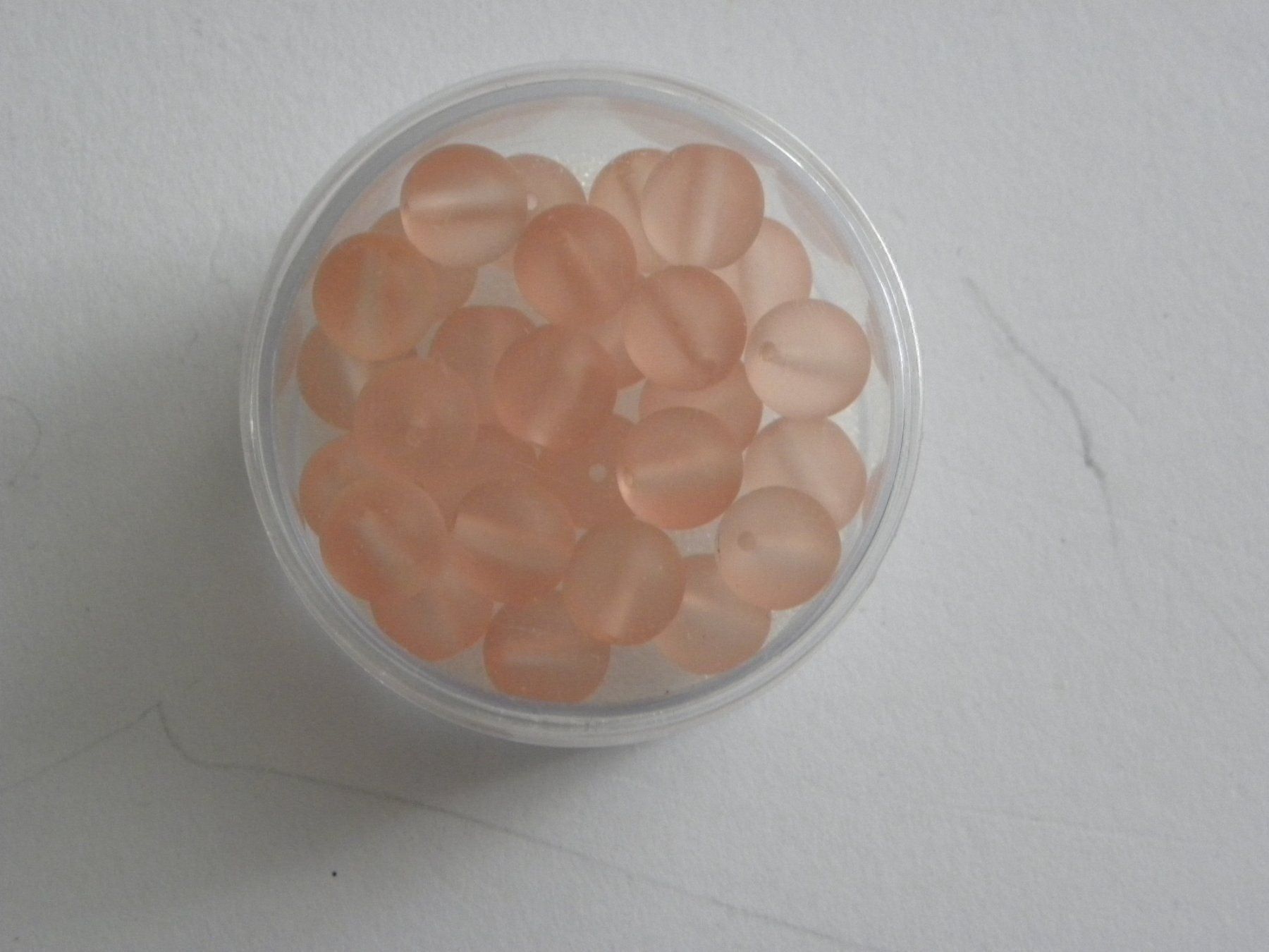 Perle (finte): Glasperlen gefrostet 8mm – Nuovo e nell'imballaggio originale da Walterswil SO venduto da Jerry_maus
