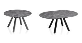 KETTLER Ausziehtisch rund/oval 120/170x120cm (Ref.11/25)
