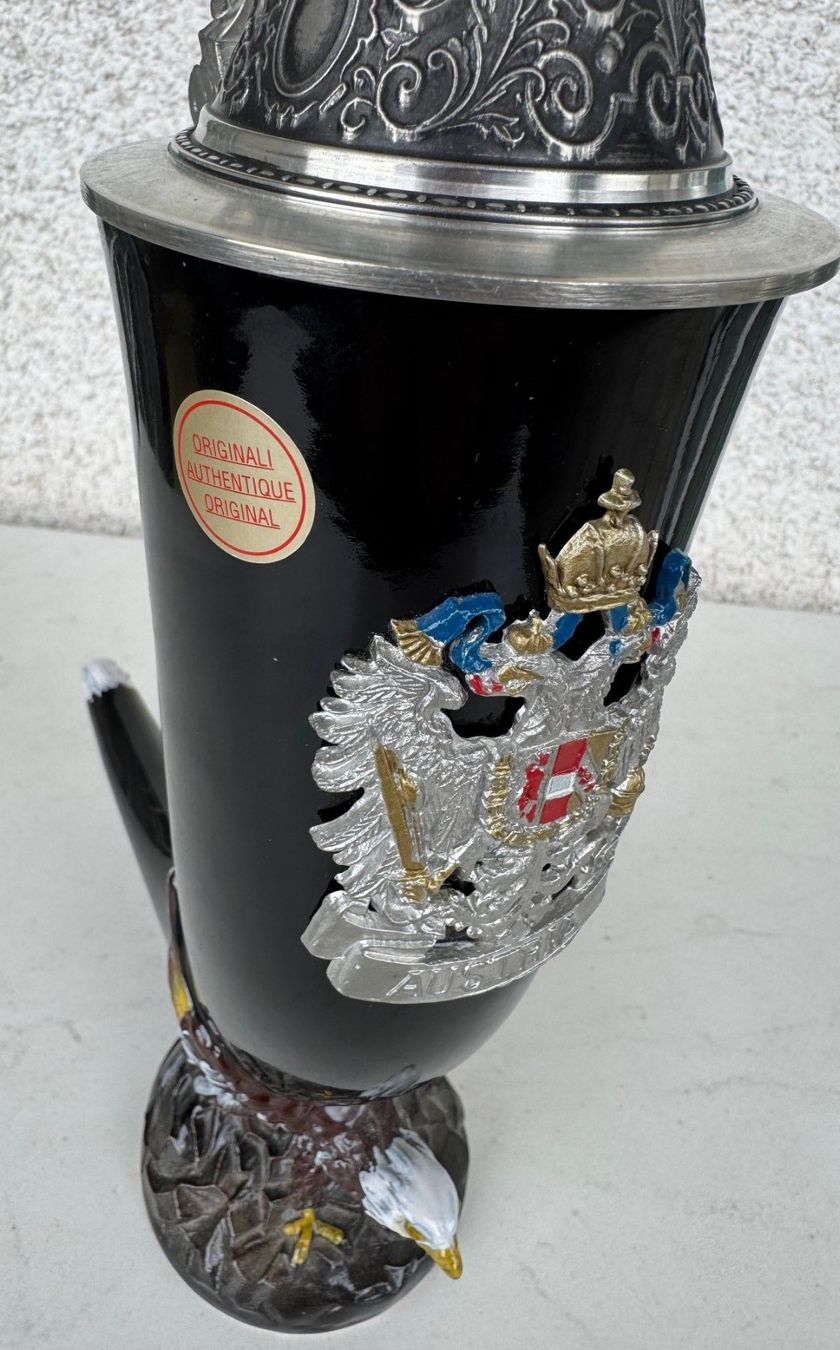 Trinkflaschen & Thermosflaschen: Austria Beer Stein Eagle Drinking Horn 0.75, Limited Edition – Neu (gemäss Beschreibung) aus Kiesen von Bestseller 5