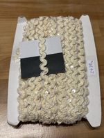 Textilband Bordüre mit Pailletten