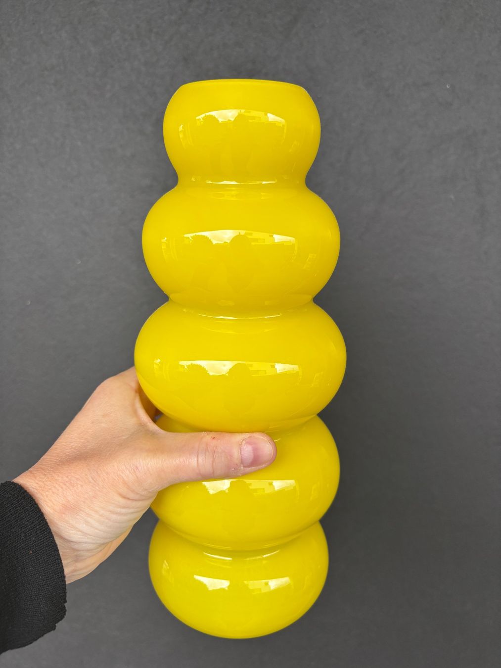 Ikea Vasi & Recipienti: Vintage IKEA Vase, yellow glass – Usato da Steinhausen venduto da ChromeVintage 1