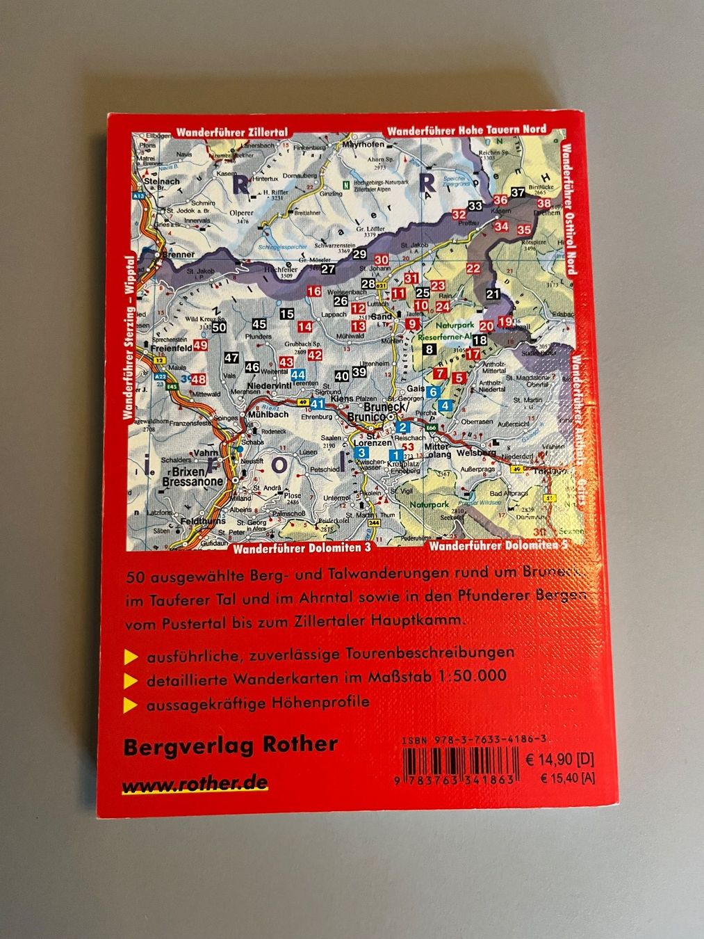 Libri: Rother Wanderführer, Tauferer Ahrntal – Usato da Winterthur venduto da yvi_s 1