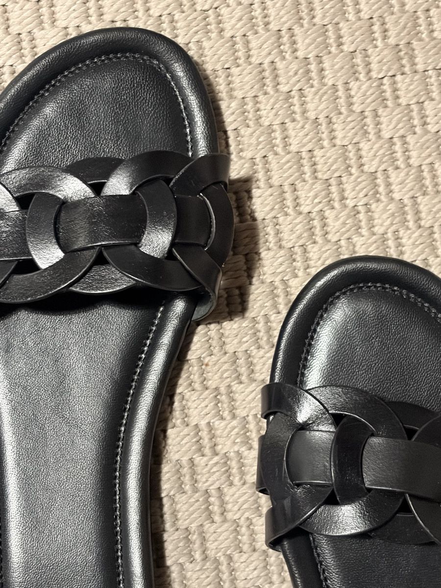 H&M Scarpe da donna: Mules en cuir H&M noir – Nuovo (secondo la descrizione) da Nyon venduto da micasazoo 1