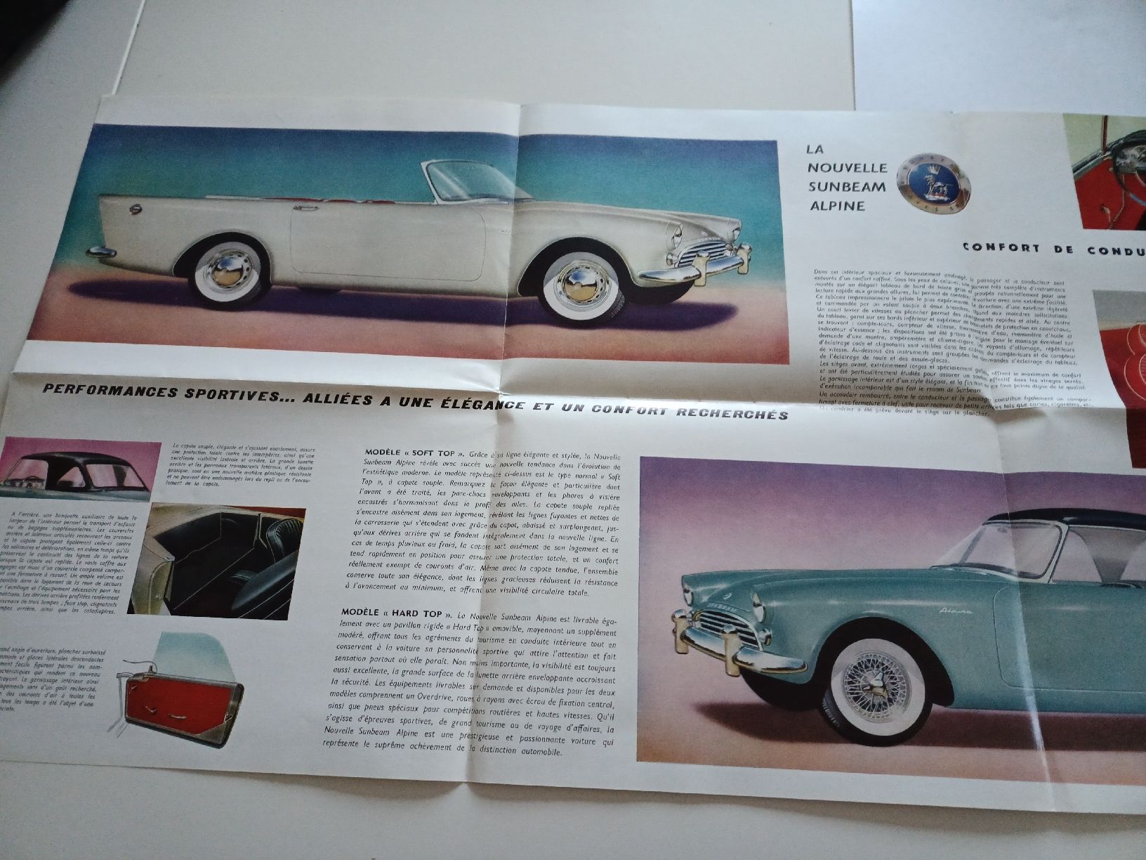 Documenti: Prospectus original Sunbeam Alpine vintage – Usato da Bex venduto da Canouille 2