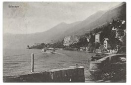 Brissago (TI) Hafen am Lago Maggiore - Dampfschiff - 1920