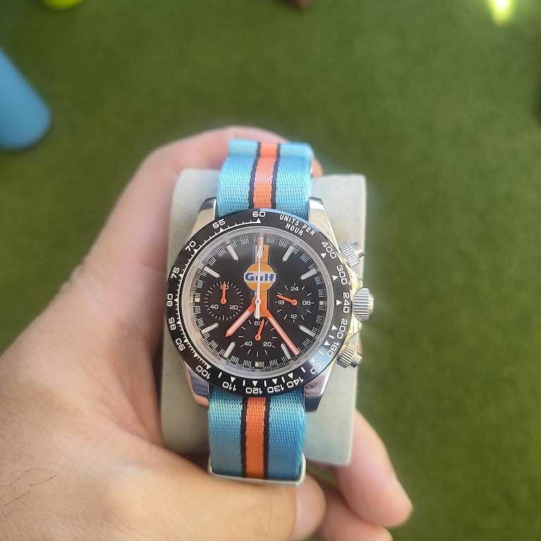 Orologi: Gulf-Chronograph-Uhr – Usato da Zürich venduto da Orkageta