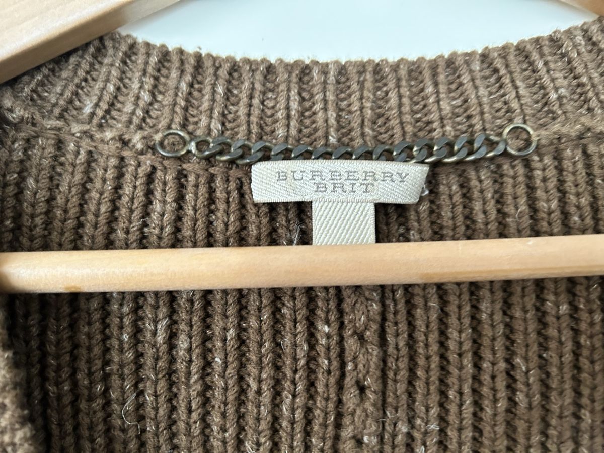 Burberry Maglioni & Felpe: Burberry Brit Wollpullover Grobstrick Gr. M braun – Nuovo (secondo la descrizione) da Rupperswil venduto da Birke11 3