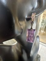 Elegante Amethyst Ohrringe,  Handarbeit