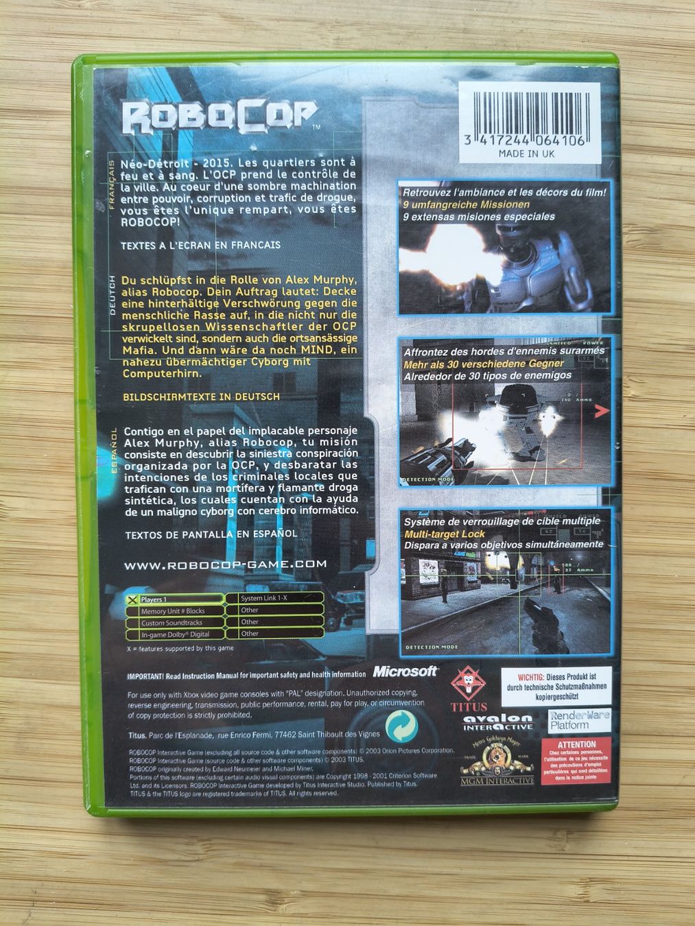 Giochi: Robocop (XBox) – Usato da Riedholz venduto da ste_96cd 1
