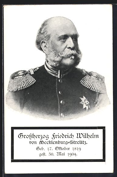Cartoline postali: Grossherzog Friedrich Wilhelm von Meckle – Usato da Berlin venduto da bartko-reher