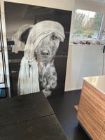 Unique Dog Art Print, Large Black & White Home Decor Piece