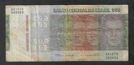 Brasil  500  Cruzeiros  Gebraucht